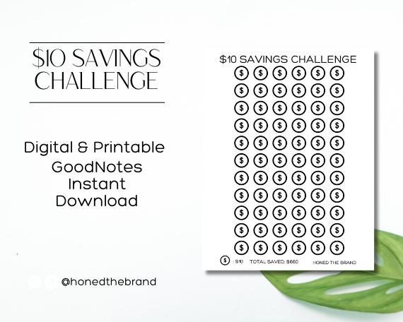 Digital $10 Savings Challenge