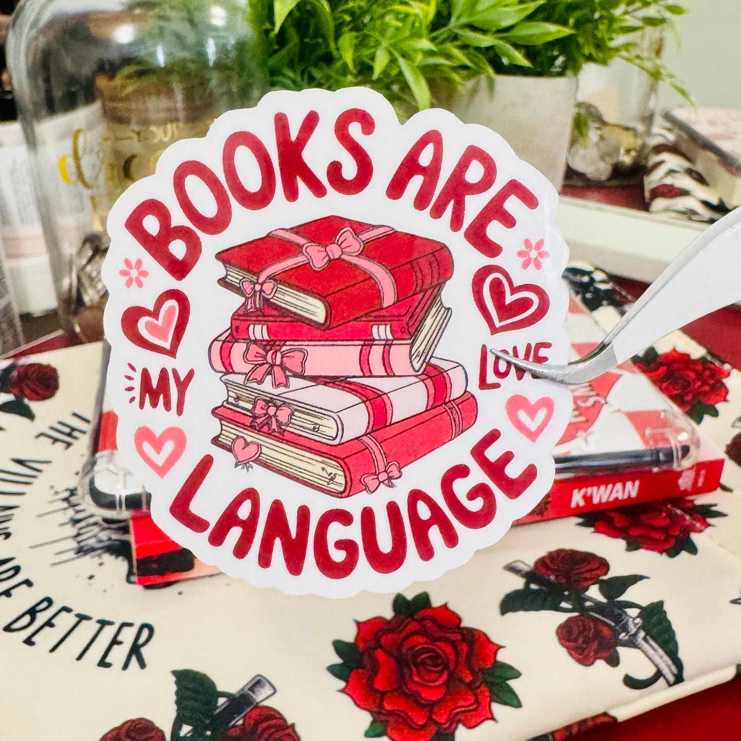 Books Are My Love Language Sticker