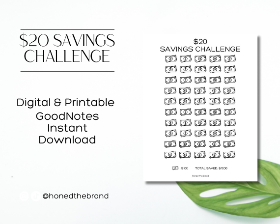 Digital $20 Savings Challenge