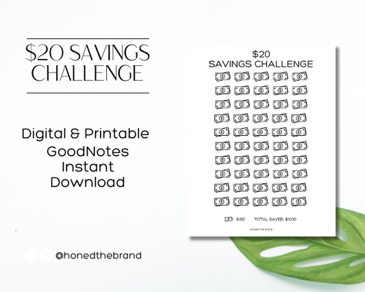 Digital $20 Savings Challenge
