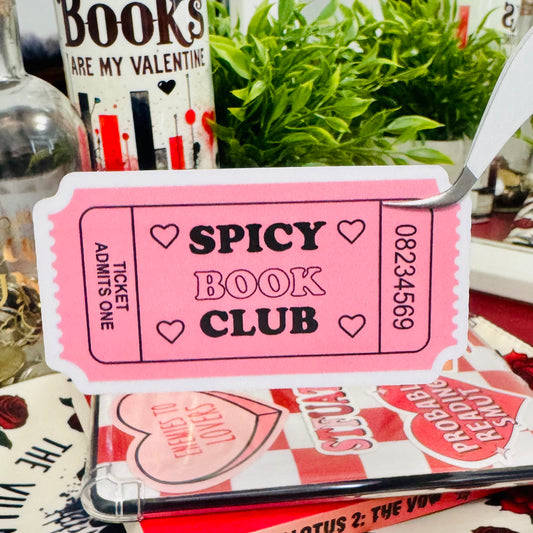 Spicy Book Club Sticker