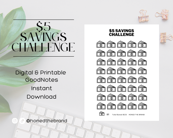 Digital $5 Savings Challenge