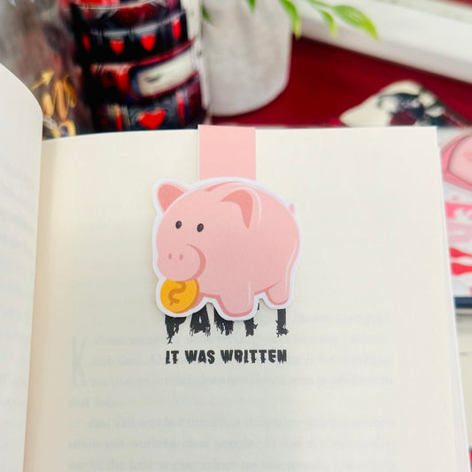 Piggy Bank Magnetic Bookmark