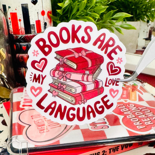 Books Are My Love Language Sticker