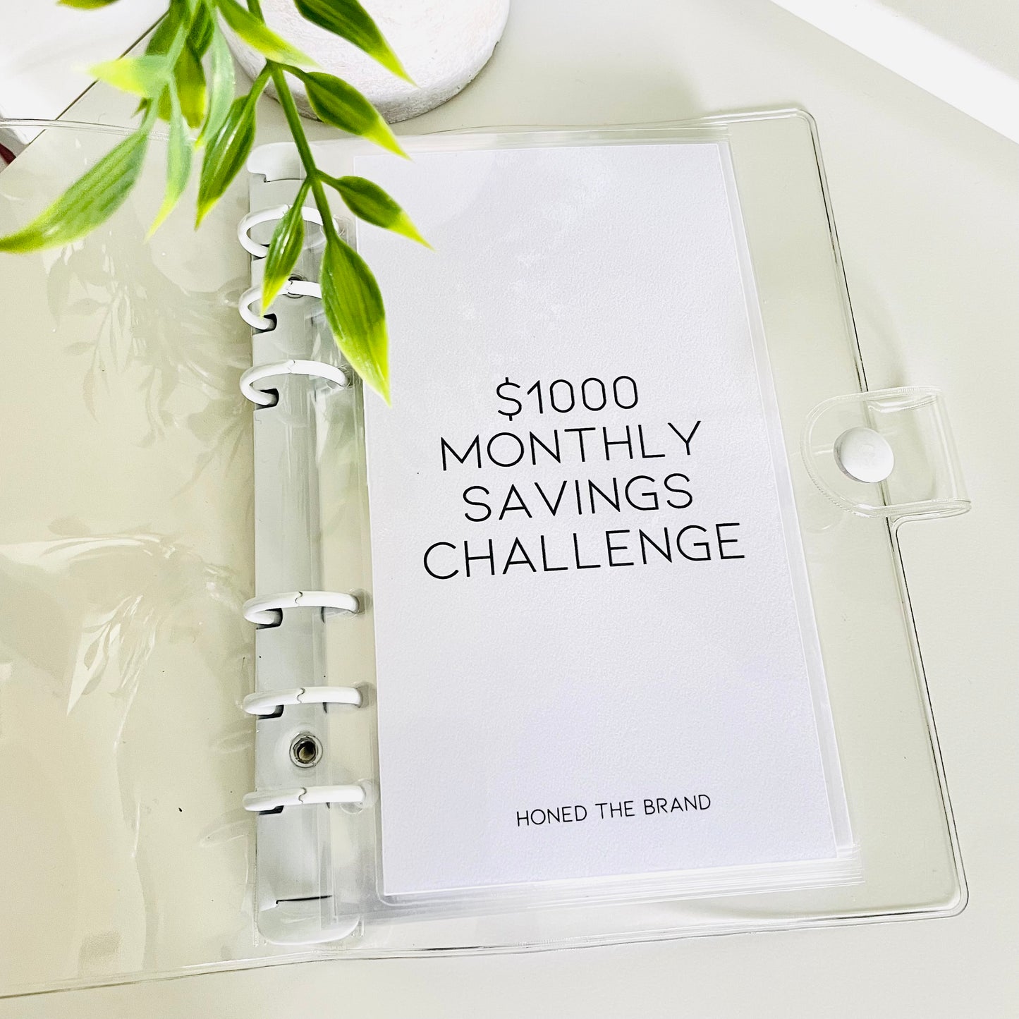 Minimal Monthly Savings Challenge Binder