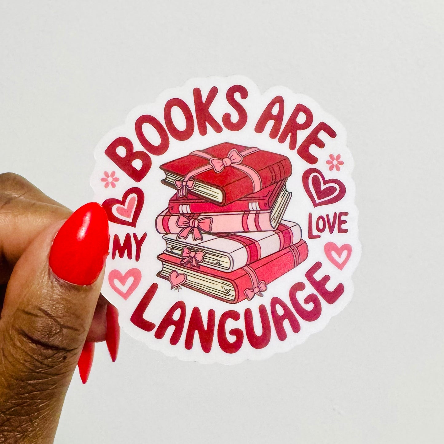 Books Are My Love Language Sticker