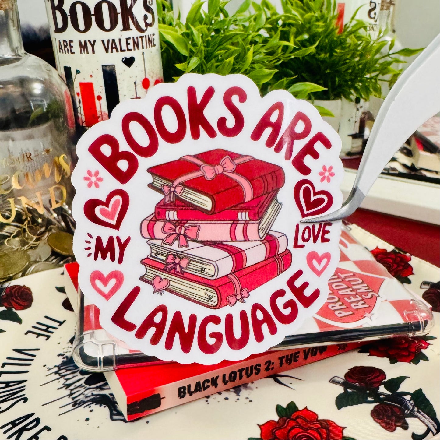 Books Are My Love Language Sticker