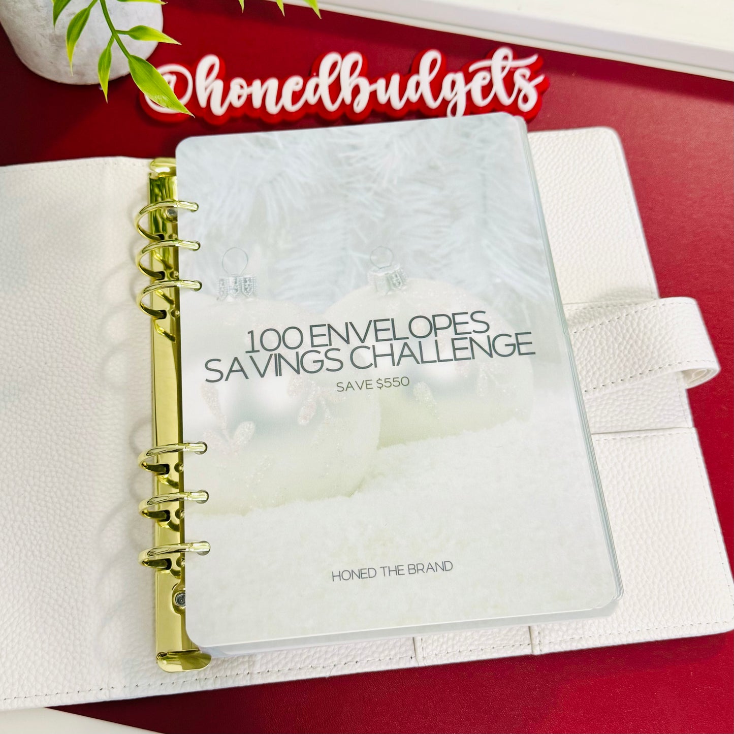 Christmas 100 Envelopes Savings Challenge Binder