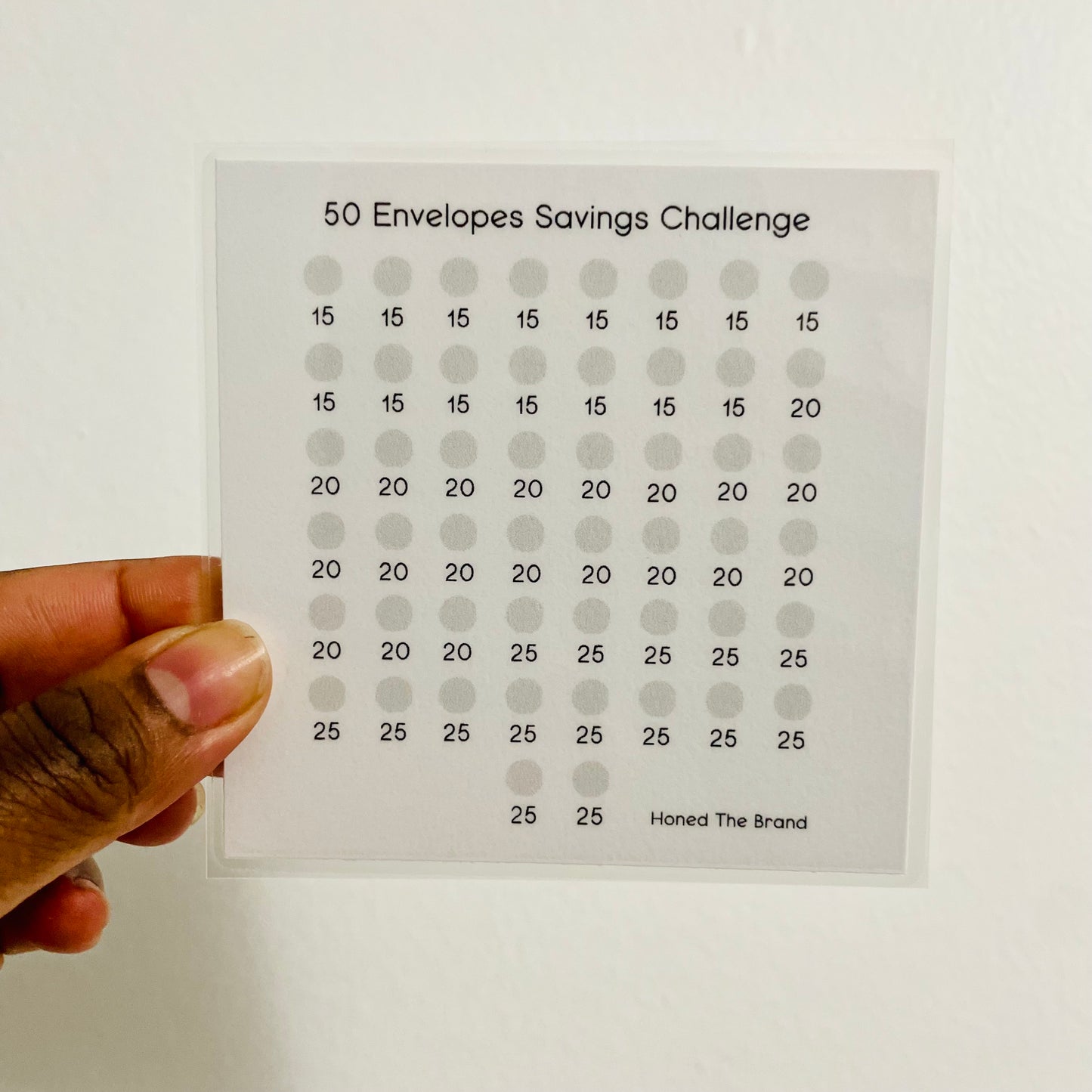 50 Envelopes Savings Challenge Box