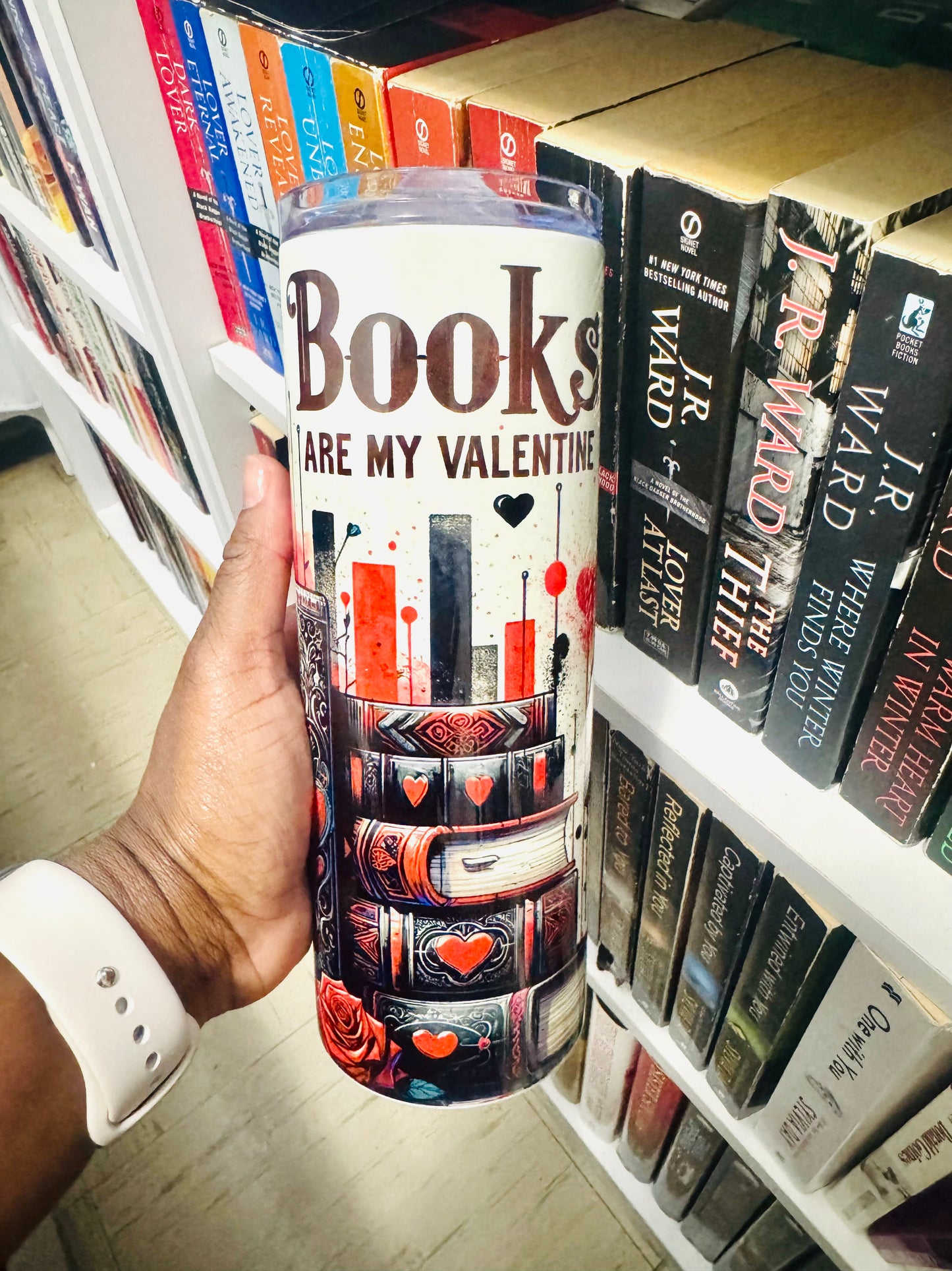 Books Are My Valentine 20oz Tumbler